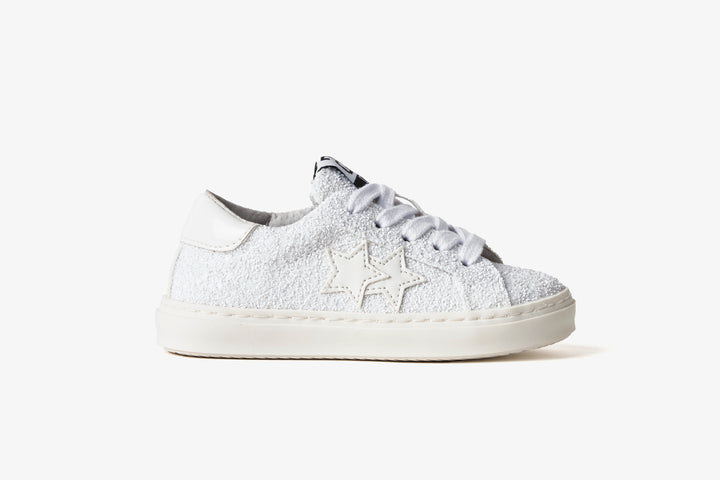 SALE‼️【新品】2★STAR ホワイト/グレー 39 イタリア製 SNEAKERS LOW IN GLITTER TOTAL WHITE – 2Star