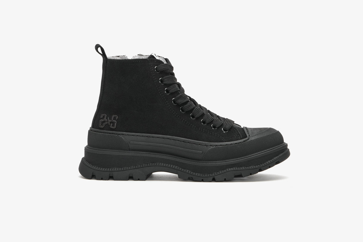 SNEAKER TIP STAR MID IN CROSTA NERA – 2Star