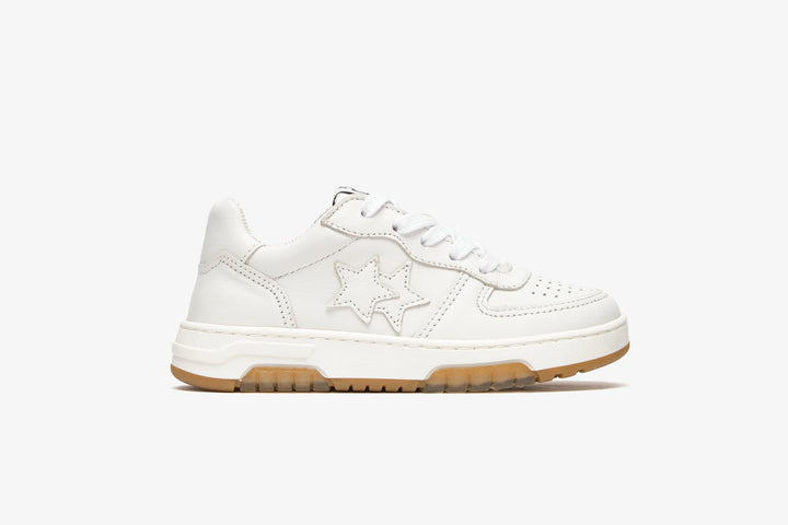 SNEAKERS BLANCO IN PELLE BIANCA